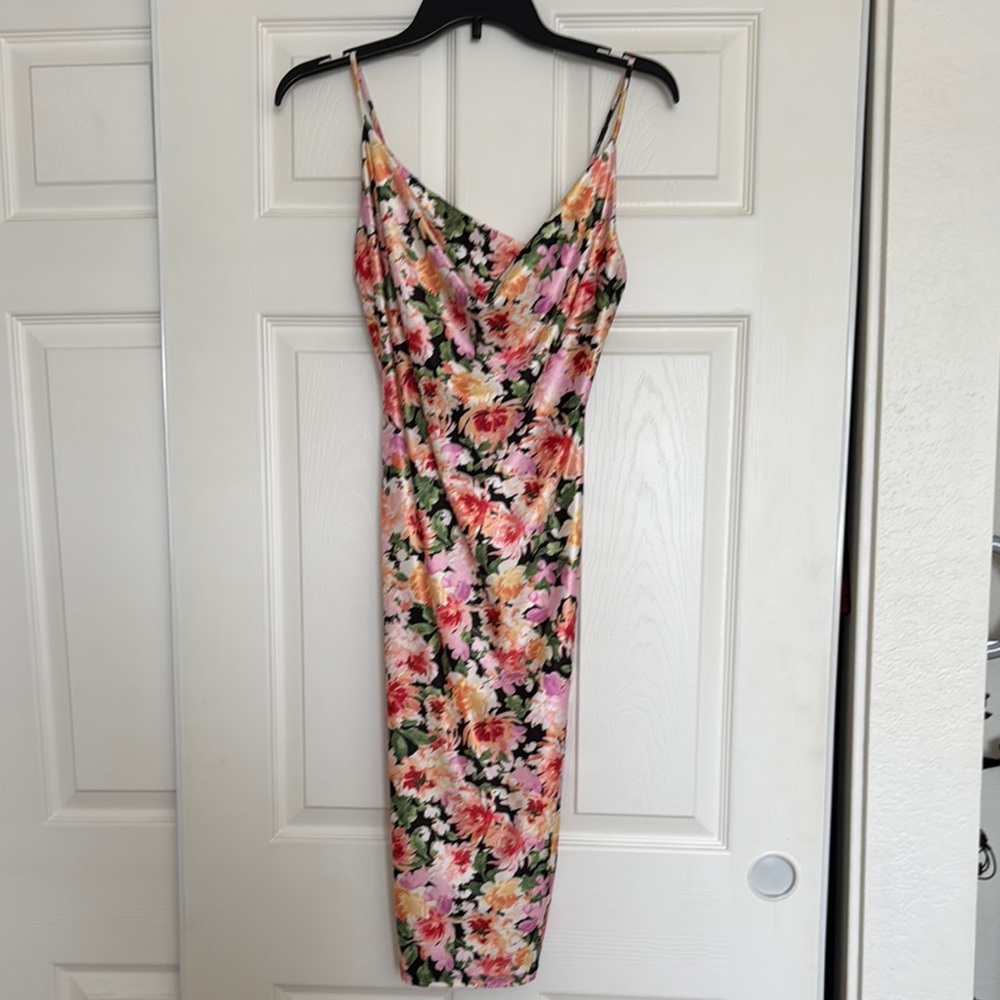 Floral Multicolor Women's Dress